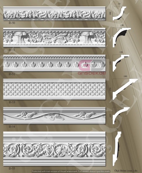 Desenli Kartonpiyer Modelleri